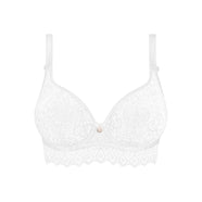 Cassiopee White Longline Plunge Bra