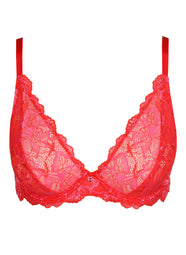 Manyla Pixie Red Plunge Bra