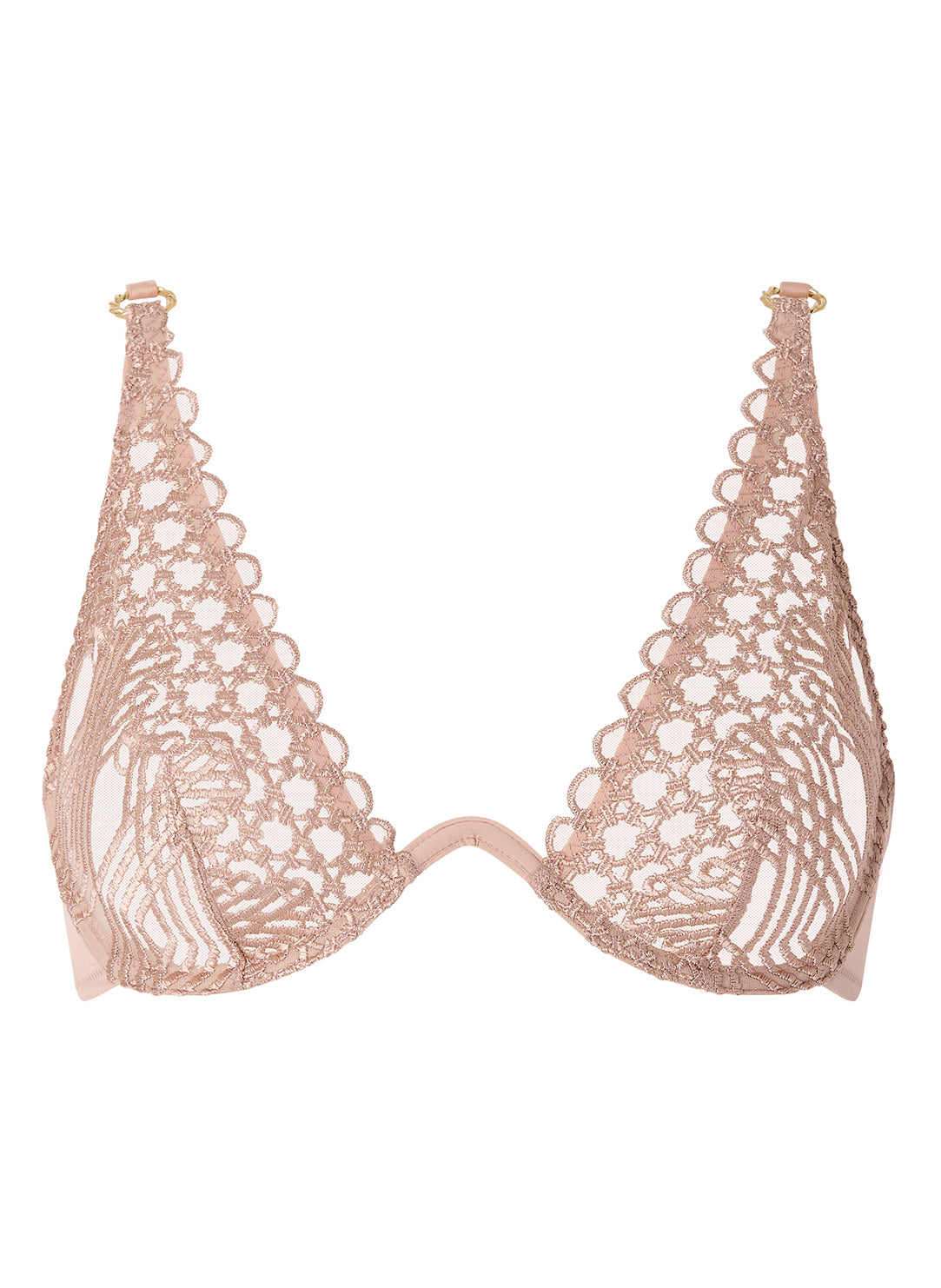 Eloge Du Desir Misty Blush Single Wired Triangle Bra