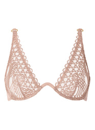 Eloge Du Desir Misty Blush Single Wired Triangle Bra