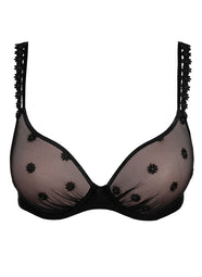 Daisy Black Padded Bra Heartshape