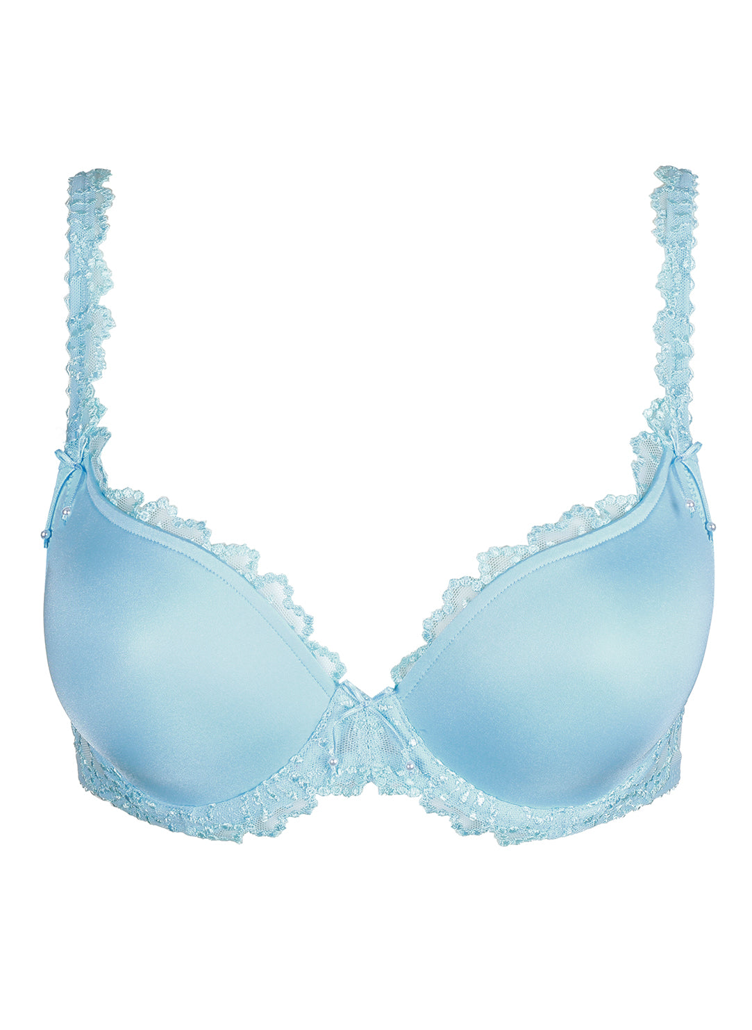 Jane Milky Blue Padded Bra Heartshape