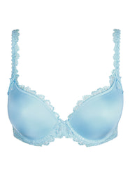 Jane Milky Blue Padded Bra Heartshape