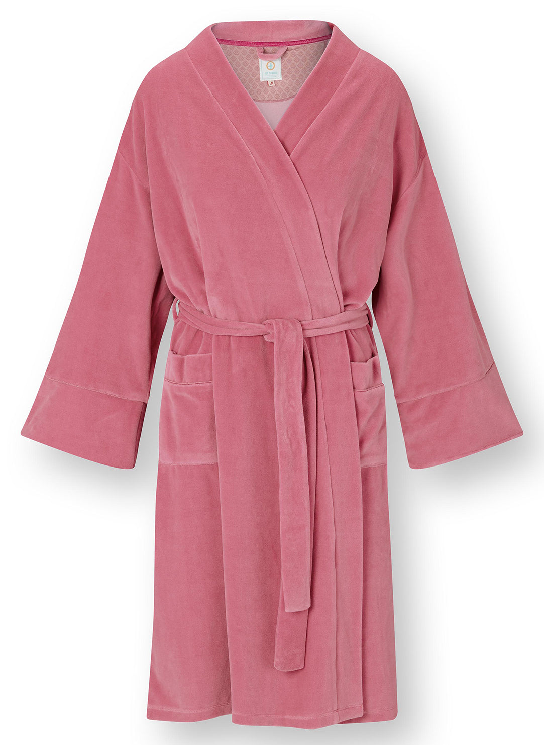 Velvet Pink Naomi Kimono Short Robe