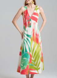 Usami Multi V-Neck Maxi Dress