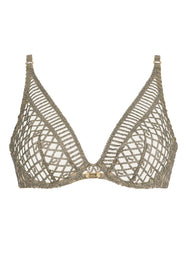 Stardust Dream Nile Green Triangle Plunge Bra