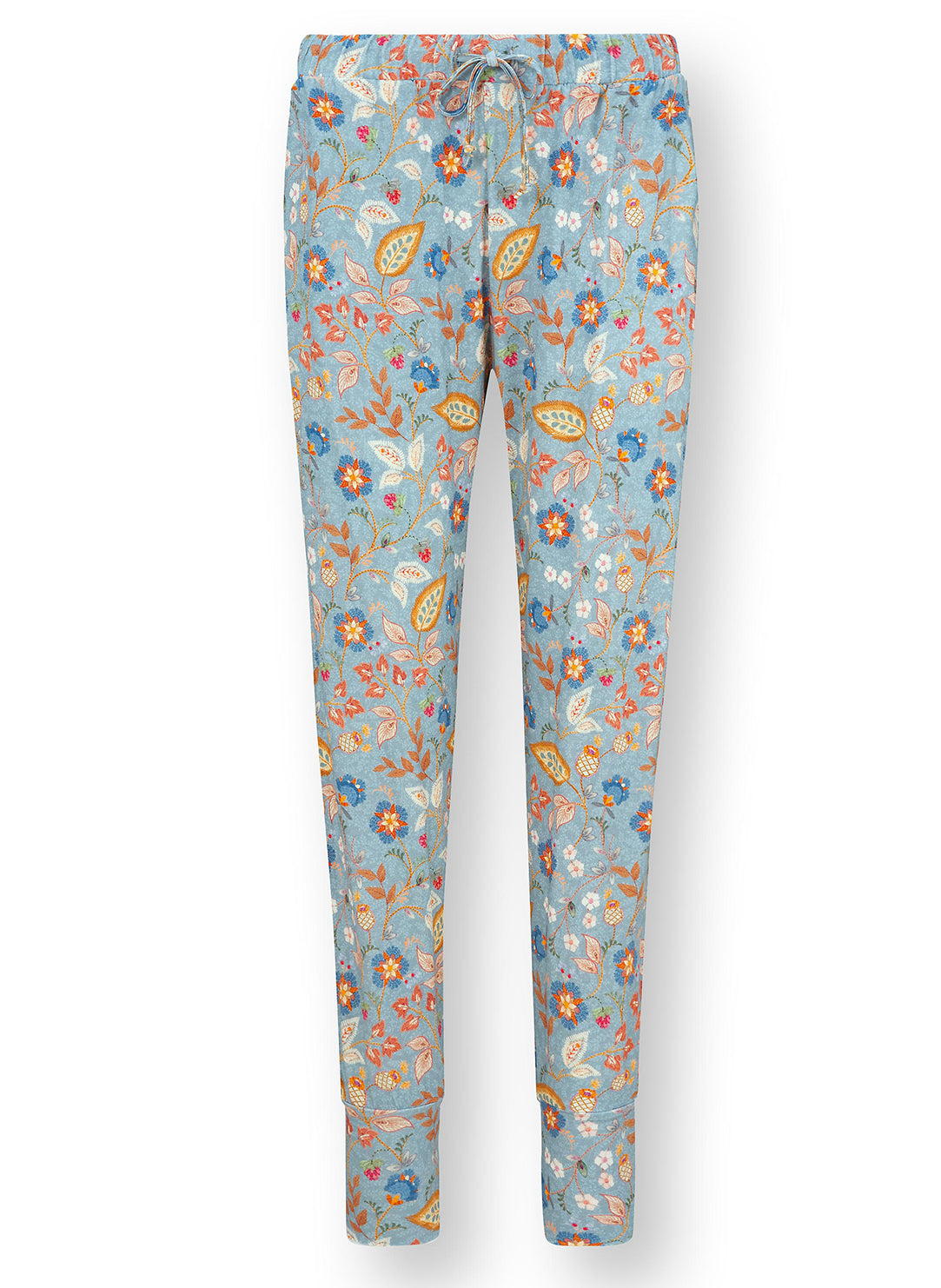 Jameela Blue Bobien Cuffed Pajama Pant