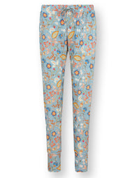 Jameela Blue Bobien Cuffed Pajama Pant