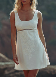 Celeste Eponge Naturel Terry Short Dress