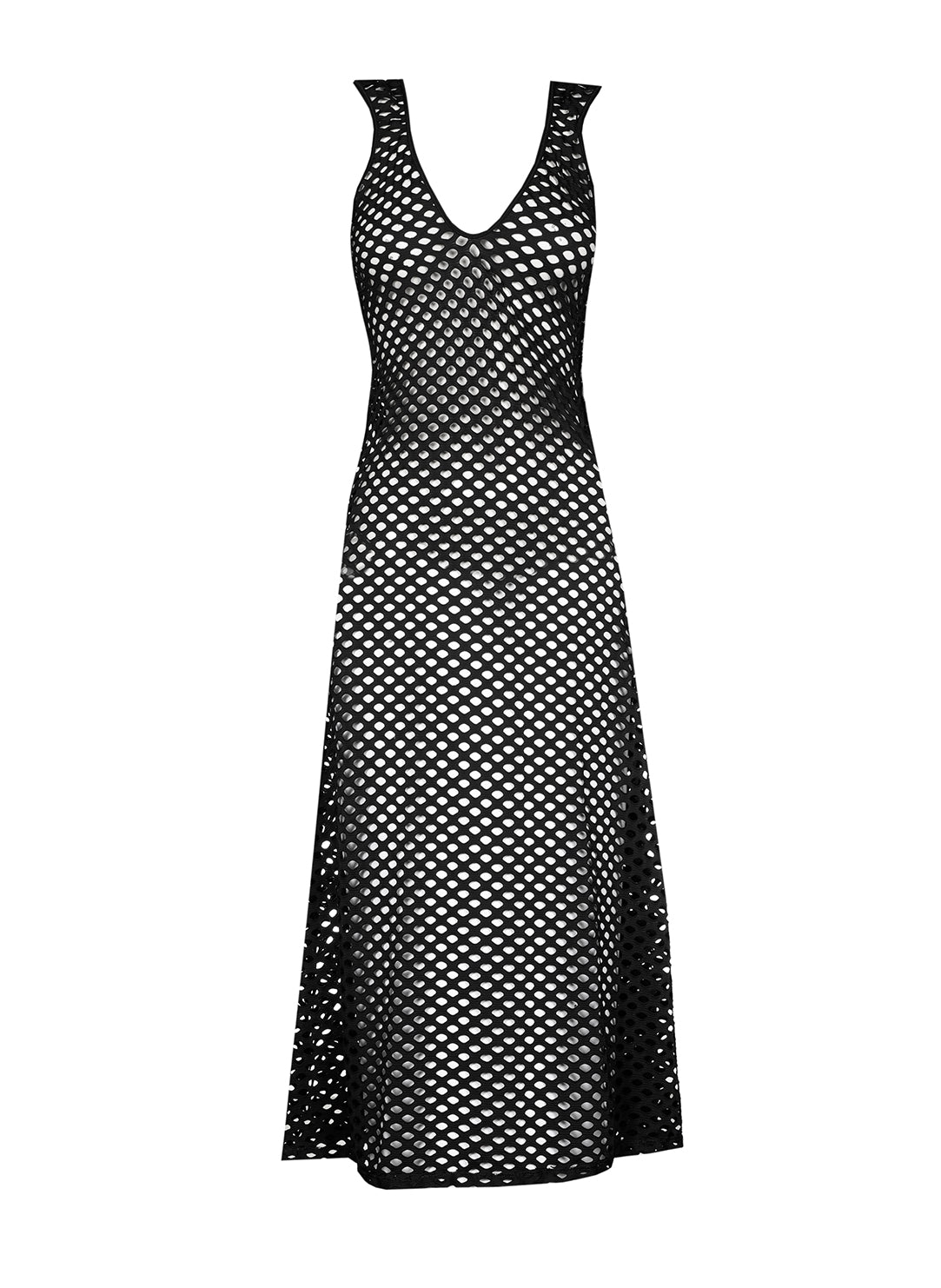 Holt Black Swimwear Dress Long
