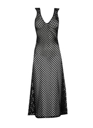 Holt Black Swimwear Dress Long