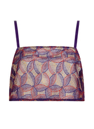 Life Celebration Vivid Purple Crop Top