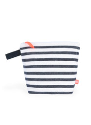 El Leopoldo Black Stripe Large Clutch Bag