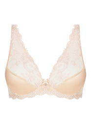 Splendeur Soie Peche Triangle Bra