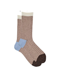 Trina Sand Cashmere Socks
