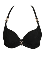 Emly Black Padded Bikini Top Heartshape