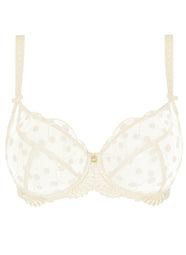 Tess Cream Low Necked Bra