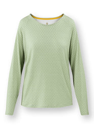 Thousand Leaves Light Green Tina Long Sleeve Top
