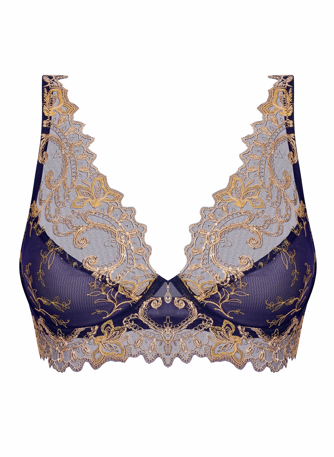 Grand Soir Saphir Marine Enriched Triangle Bra