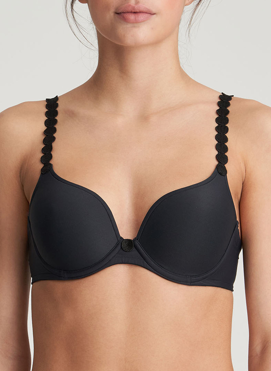 Tom Charcoal Padded Bra Heartshape
