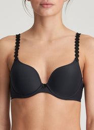 Tom Charcoal Padded Bra Heartshape