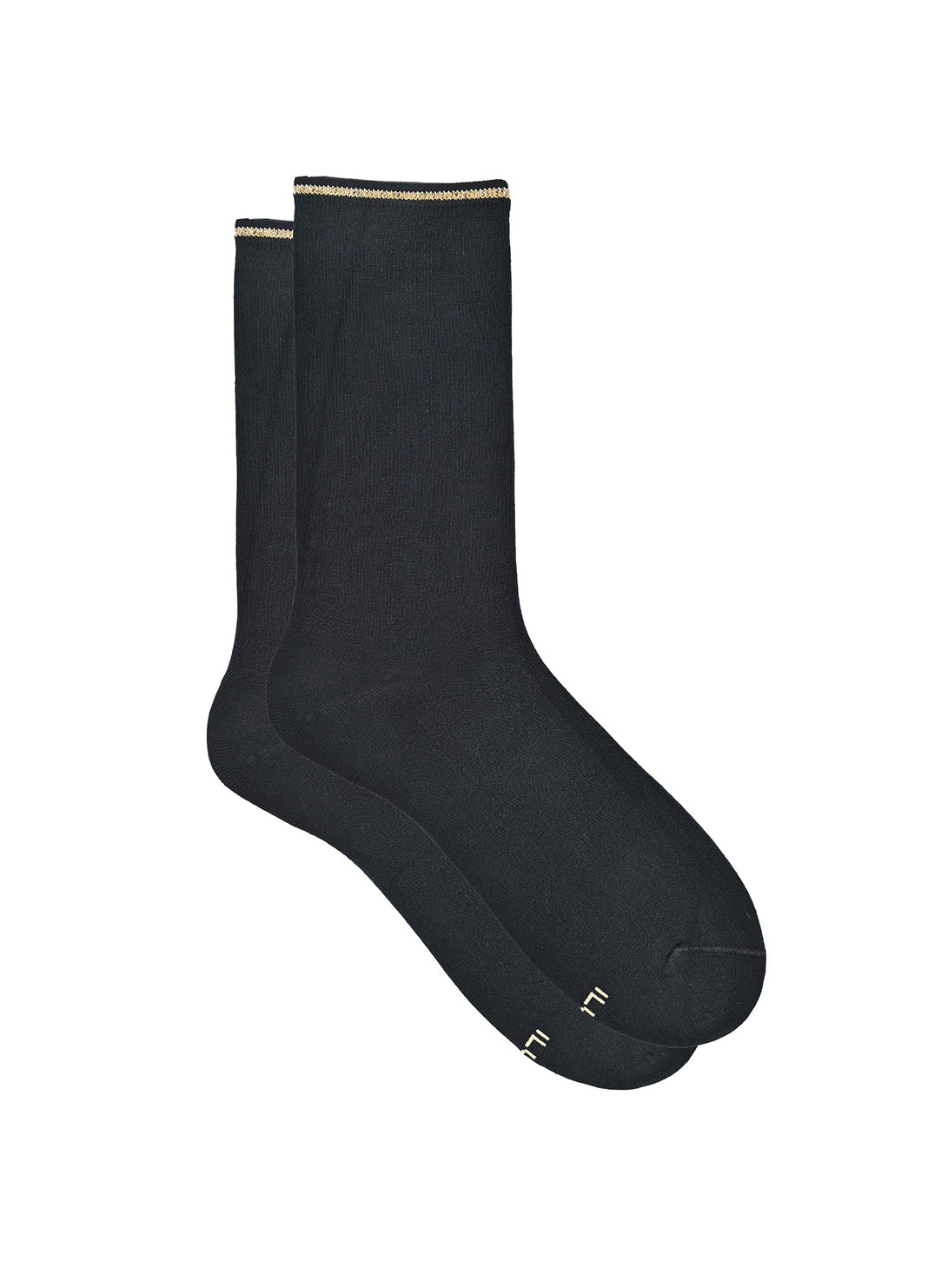 Peek Black with Gold Featherweight Socks