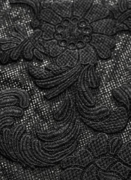 Mesh Black Lace Applique Top