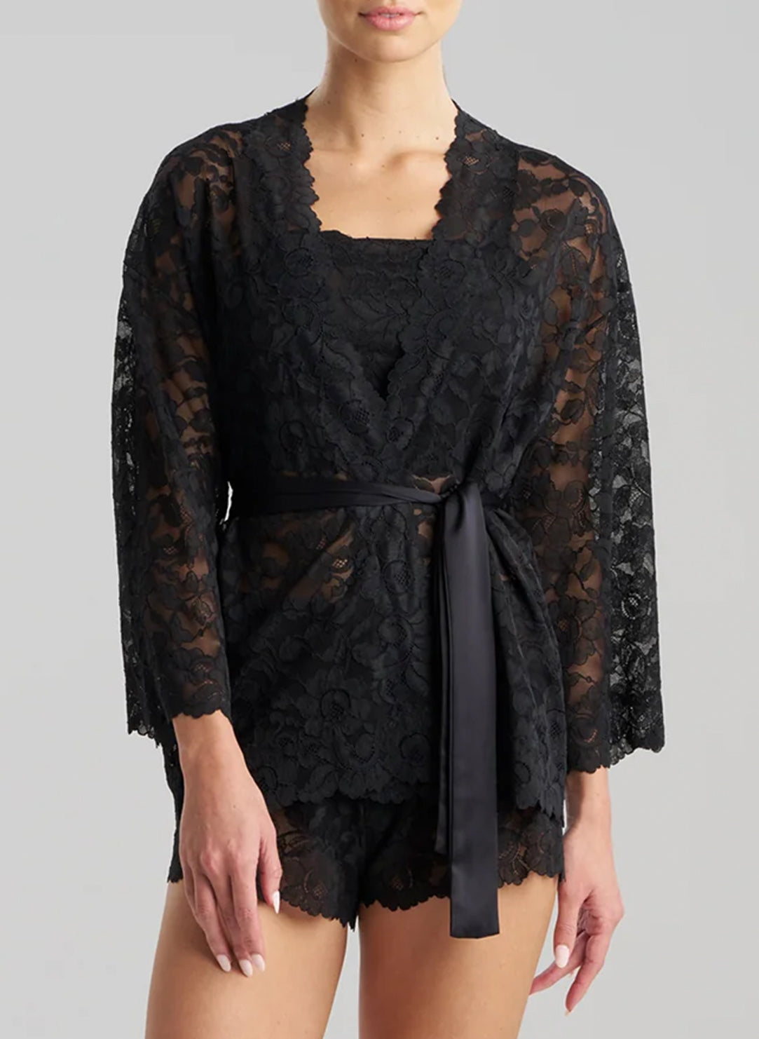 Peony Black Wrap