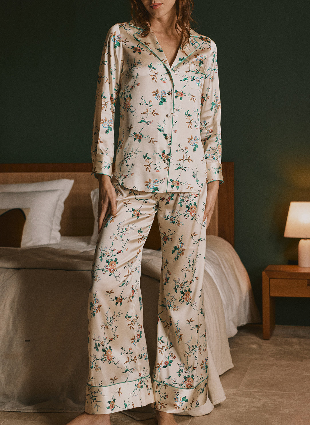 Daisy Imprime Daisy Print Pajama Set