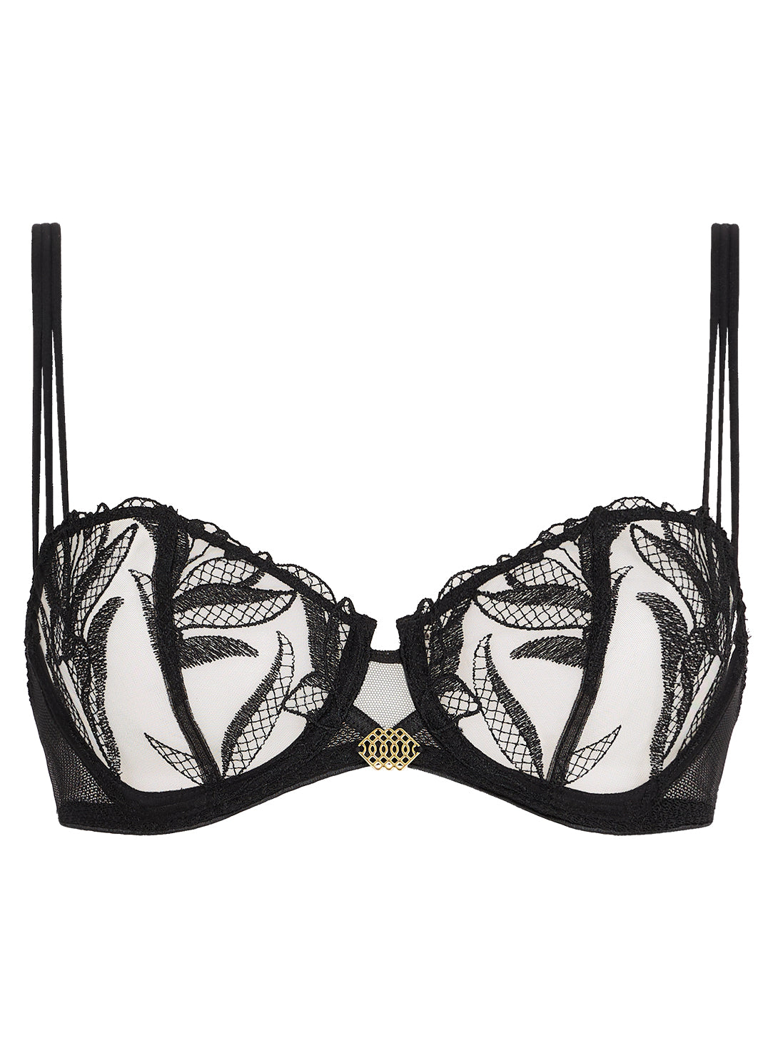 Sweet Euphoria Black Demi Cup Bra