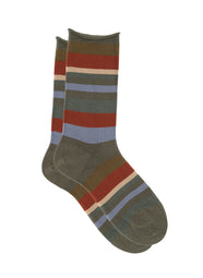 Angie Olive Lightweight Socks