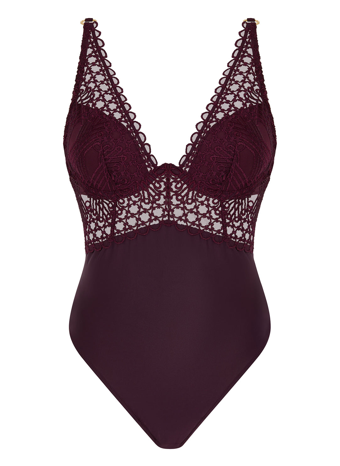 Eloge Du Desir Deep Berry Single Wired Bodysuit