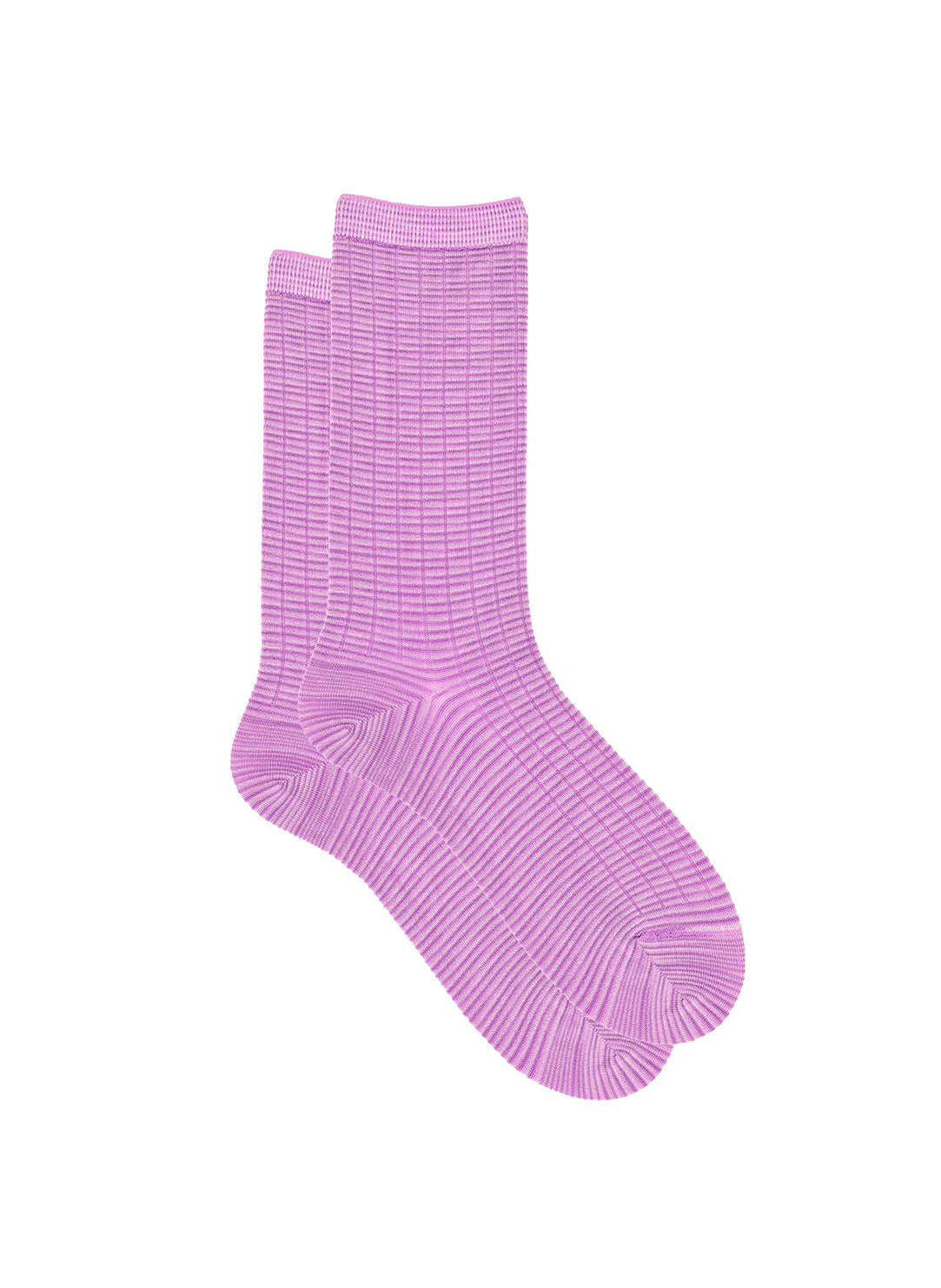 Spacey Purple Ribbed Socks