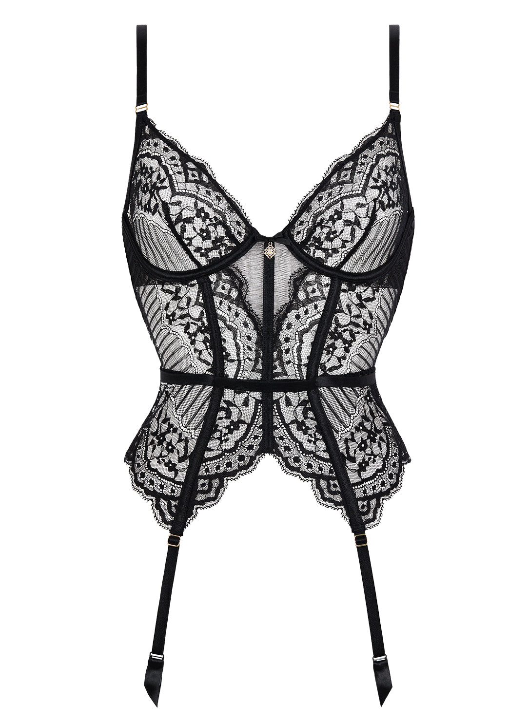 Love Vertigo Black Bustier