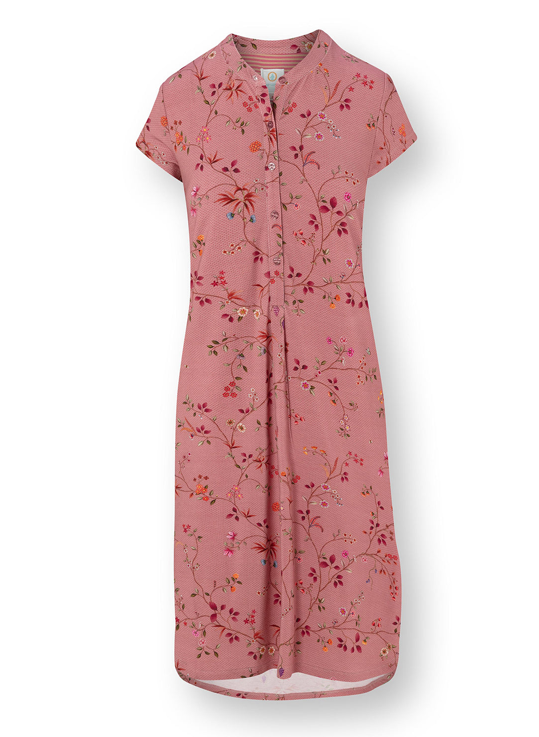 Delhi Dreams Pink Dalia Short Sleeve Night Dress