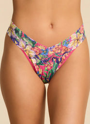 Signature Lace Radiant Printed Original Rise Thong