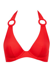 Summer Essence Fire Swim Halter Triangle Top