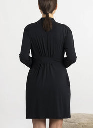 Nora Black Short Robe