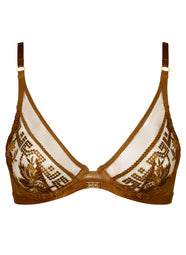 Rules Of Attraction Golden Shadow Triangle Plunge Bra
