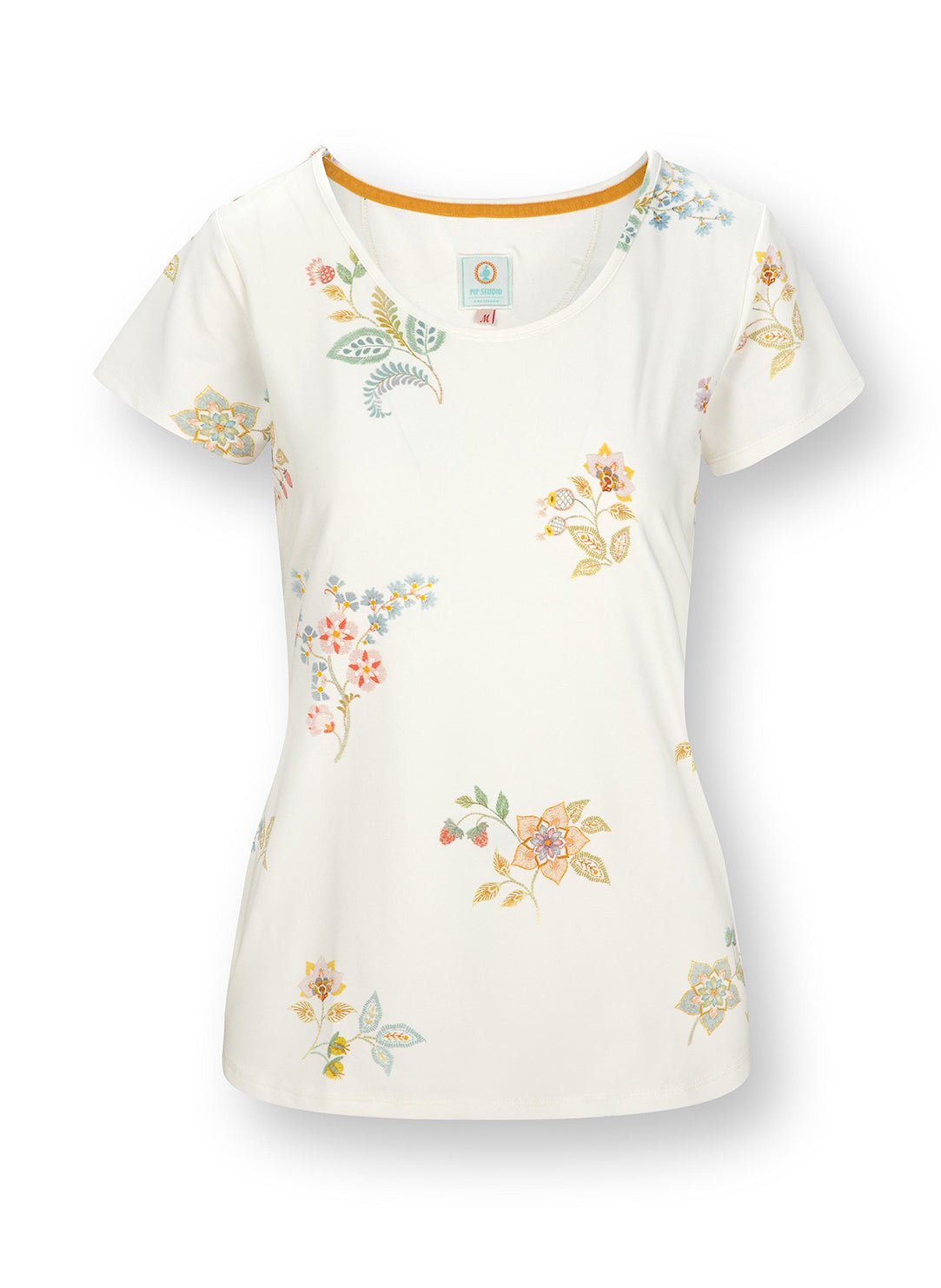 Blossom Chique White Tilly Short Sleeve Top