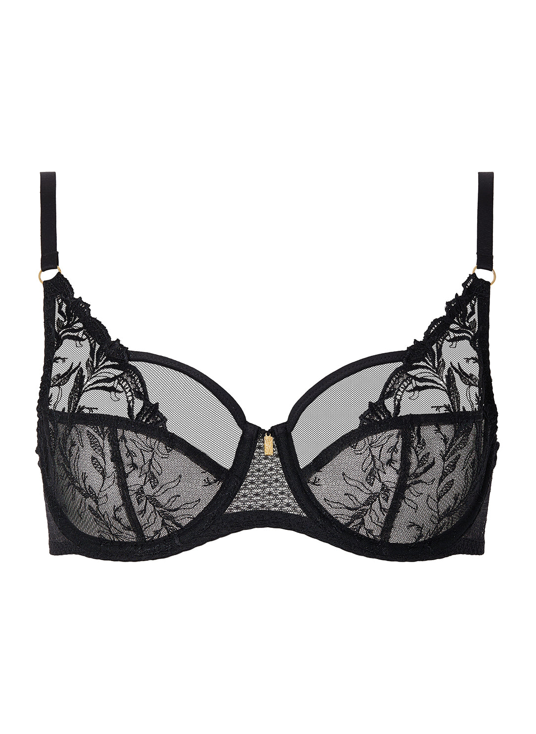 Hidden Treasure Black Full Cup Bra