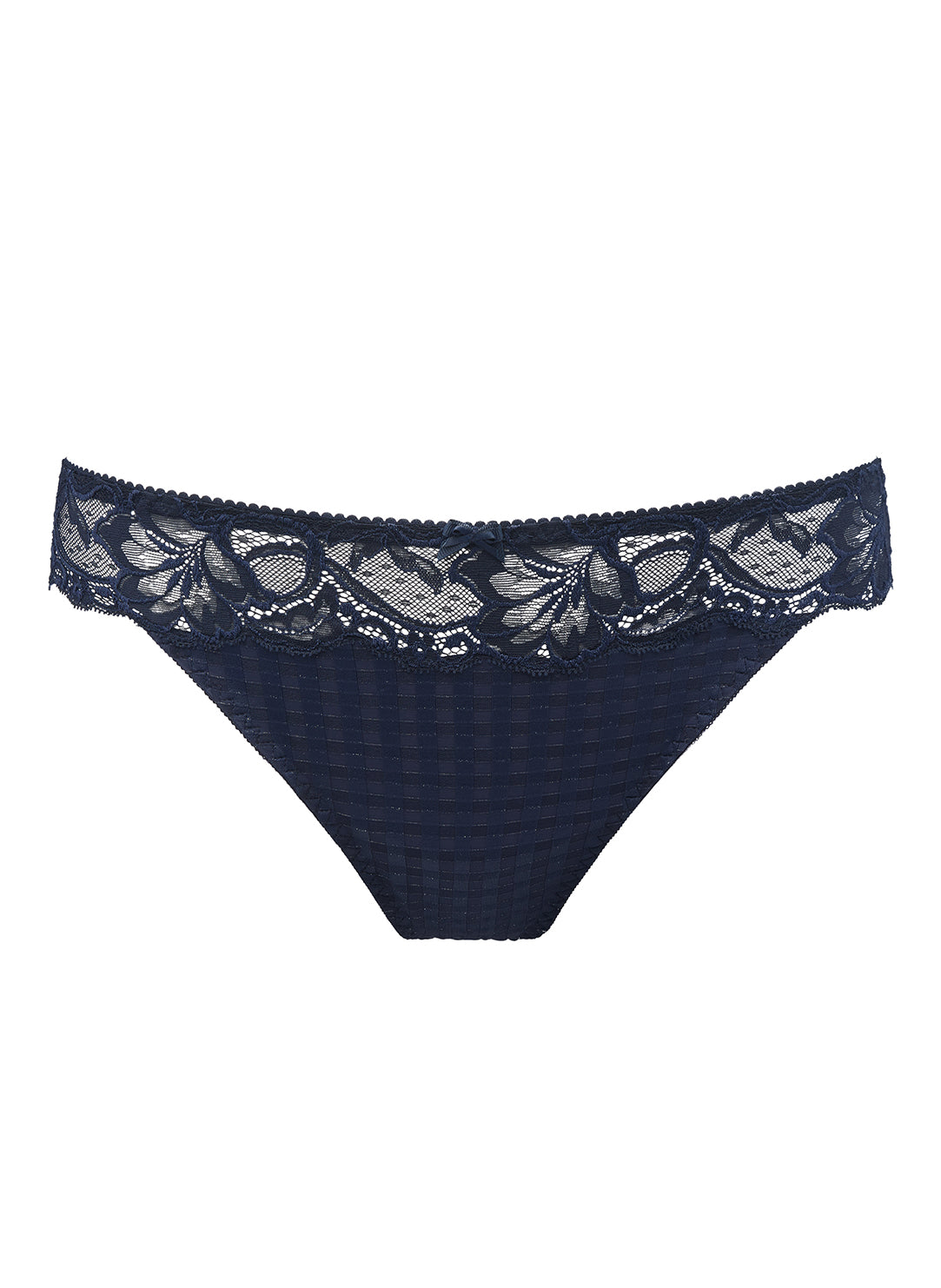 Madison Velvet Blue Thong