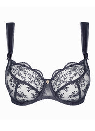 Charlotte Anthracite Low Necked Bra