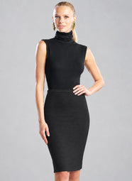 Double Knit Black Pencil Skirt