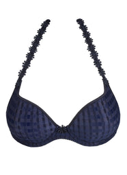Avero Velvet Blue Padded Bra Heartshape