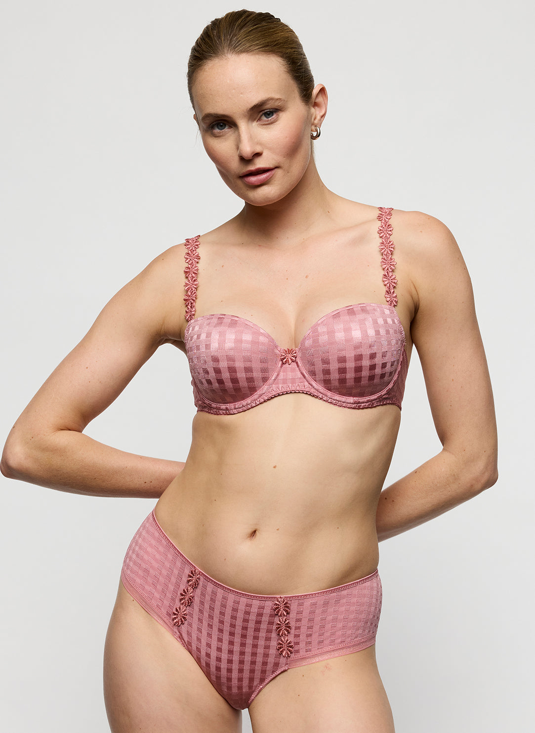 Avero Ballet Pink Padded Balcony Bra