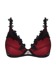 Bellissime Inconnue Ombre Rouge Triangle Bra