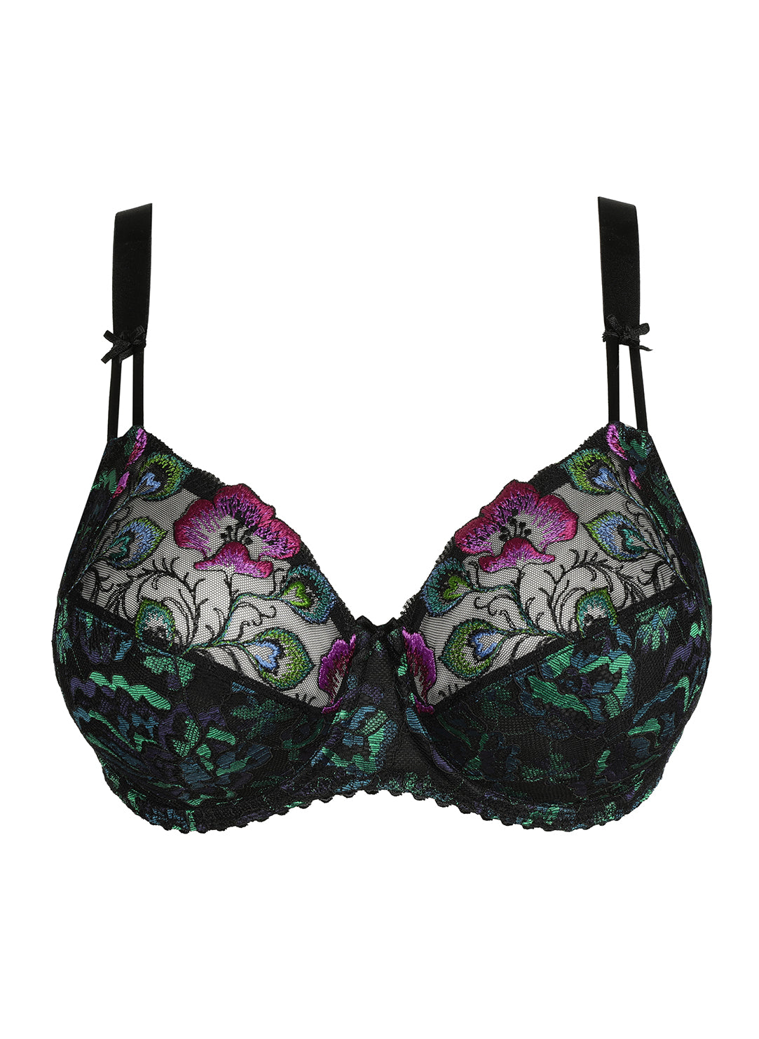 San Angel Peacock Feather Full Cup Bra