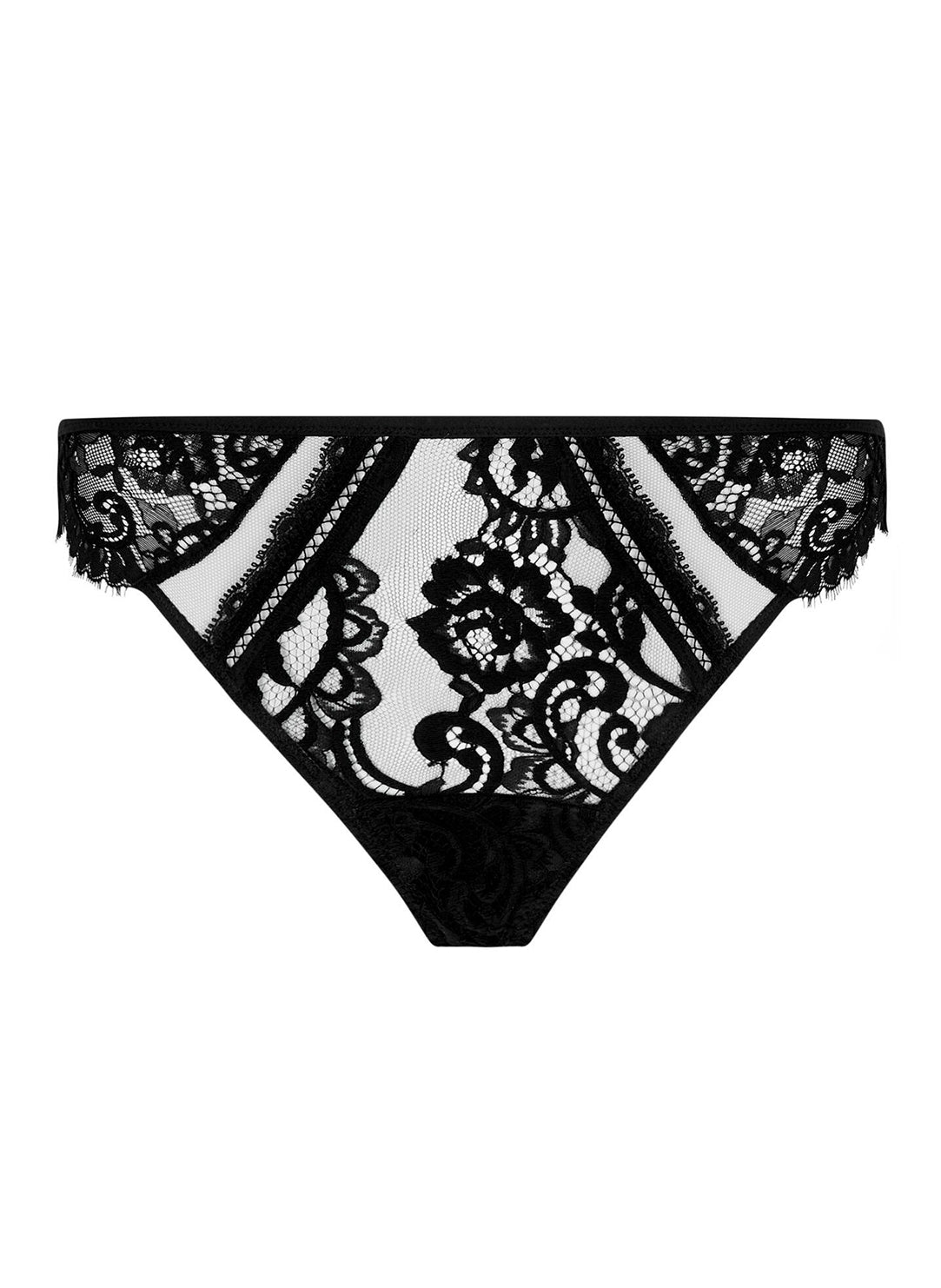 Desirs De Venise Black Thong