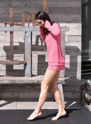 Cozy Ash Rose Pajama Shorts